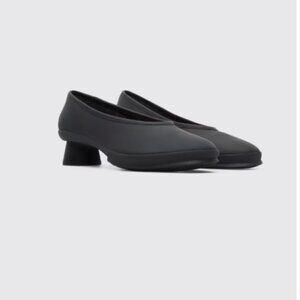 Camper pump leather upper rubber sole 10.5 black